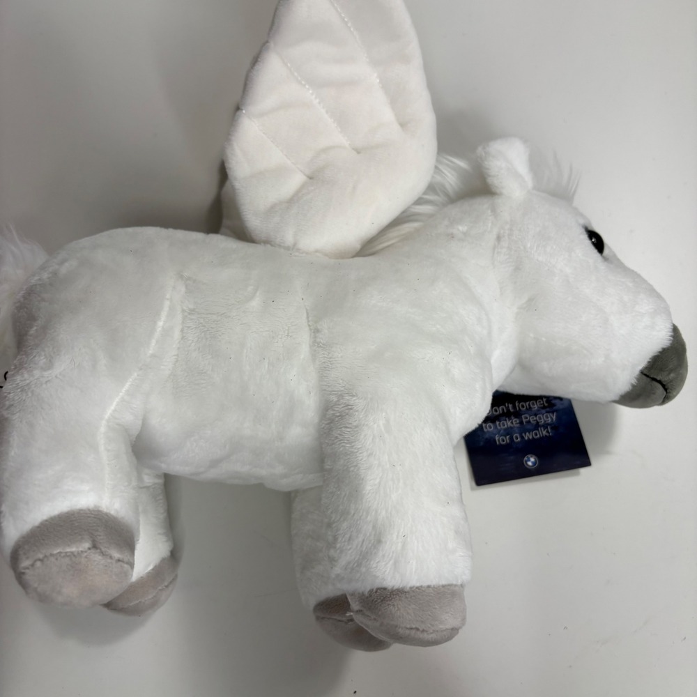 BMW Pegasus Peggy Plush White Grey Horse Wings 80 45 5 A7E 4B6 New With Tags - Picture 8 of 9